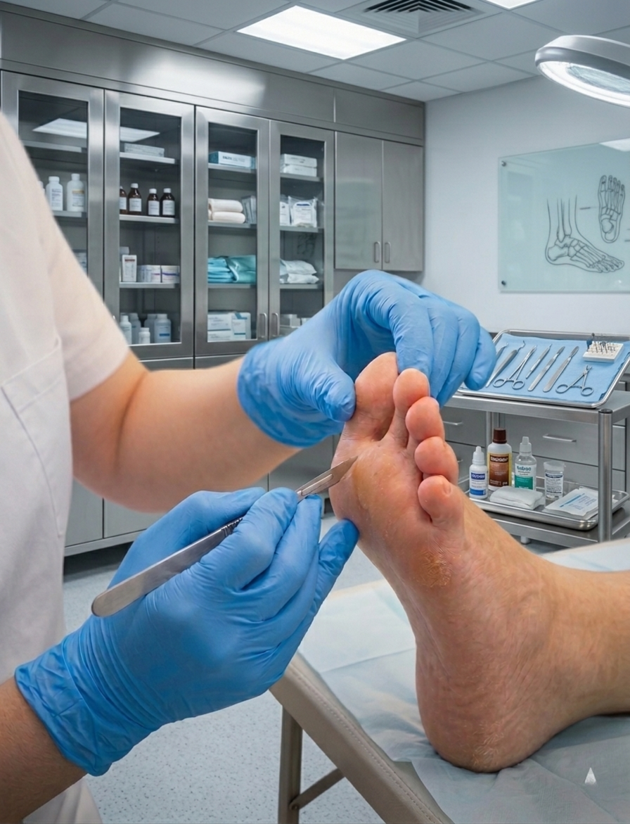 Soin medical pedicure podologue